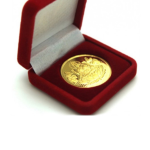 Holy Family Journey Commemorative Pin – 24K Gold-Plated Brass