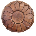 Leather Pouf