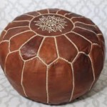 Leather Pouf